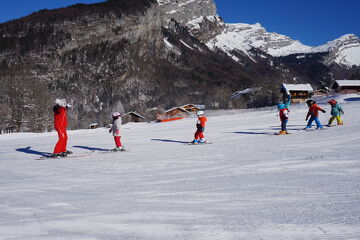 © Plaisir de l'apprentissage du ski à Sixt-Fer-à-Cheval - Laurent Vriez