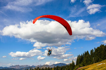 © Parapente-Planete-Vol-Biplace-Aire-Decollage-Les-Carroz-Ete - OT Flaine-Candice Genard