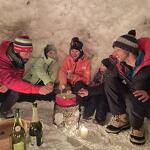 Fondue dans l'igloo avec Igloo Raquettes_Les Carroz-d'Arâches
