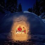 igloo apetizer with Igloo Raquettes_Les Carroz-d'Arâches