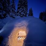 igloo apetizer with Igloo Raquettes_Les Carroz-d'Arâches