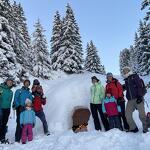 igloo apetizer with Igloo Raquettes_Les Carroz-d'Arâches