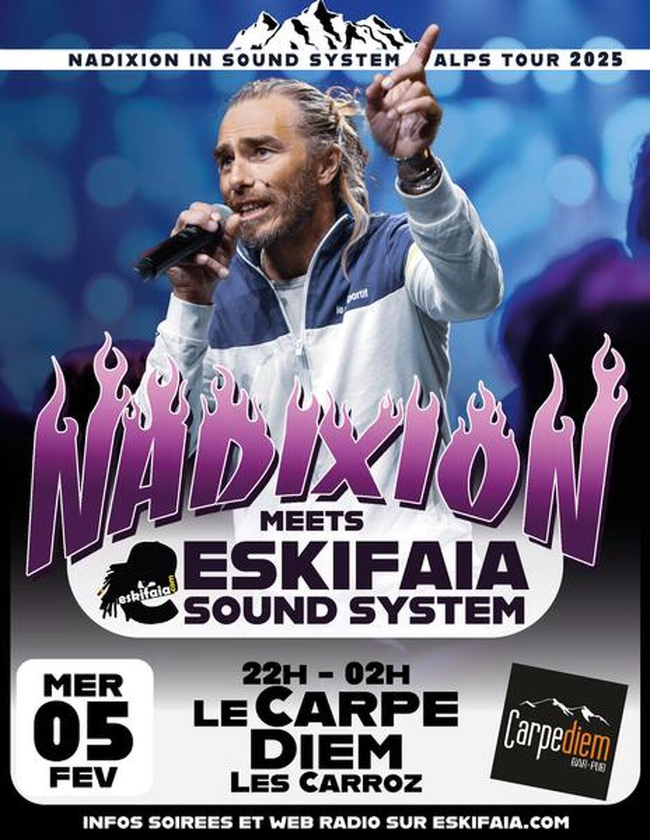 Concert live : Nadixion au CarpeDiem_Les Carroz-d'Arâches