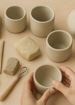 Atelier modelage et atelier peinture sur pièce tournée à la main avec EunJoo Ceramik