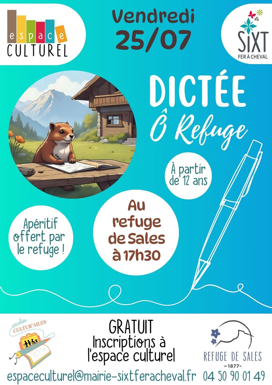 Dictée Ô Refuge_Sixt-Fer-à-Cheval