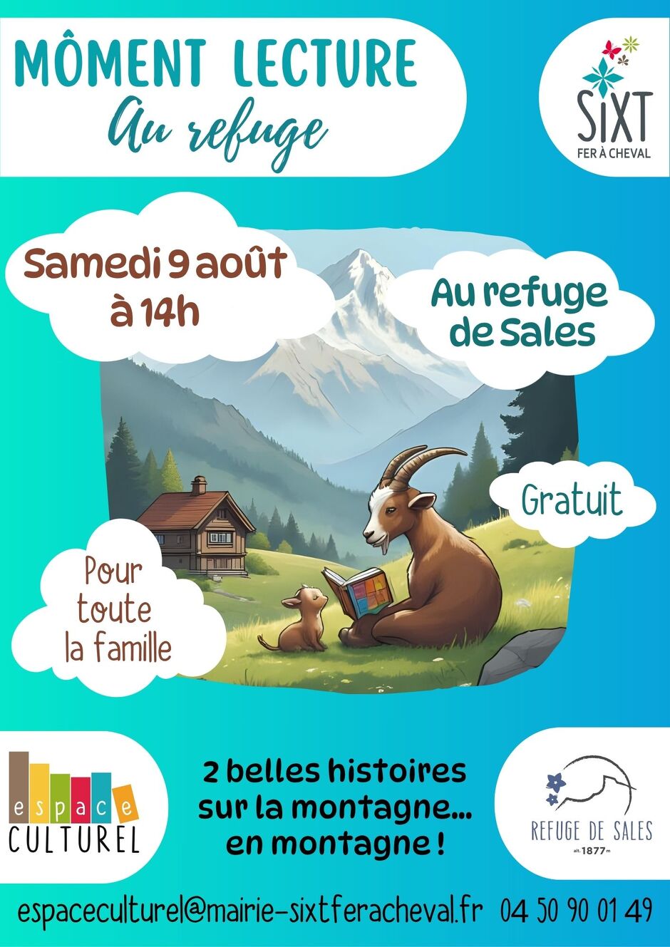 Môment lecture au refuge_Sixt-Fer-à-Cheval