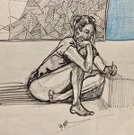 Painting, painting and drawing workshop with Somayeh PAKAR_Les Carroz-d'Arâches