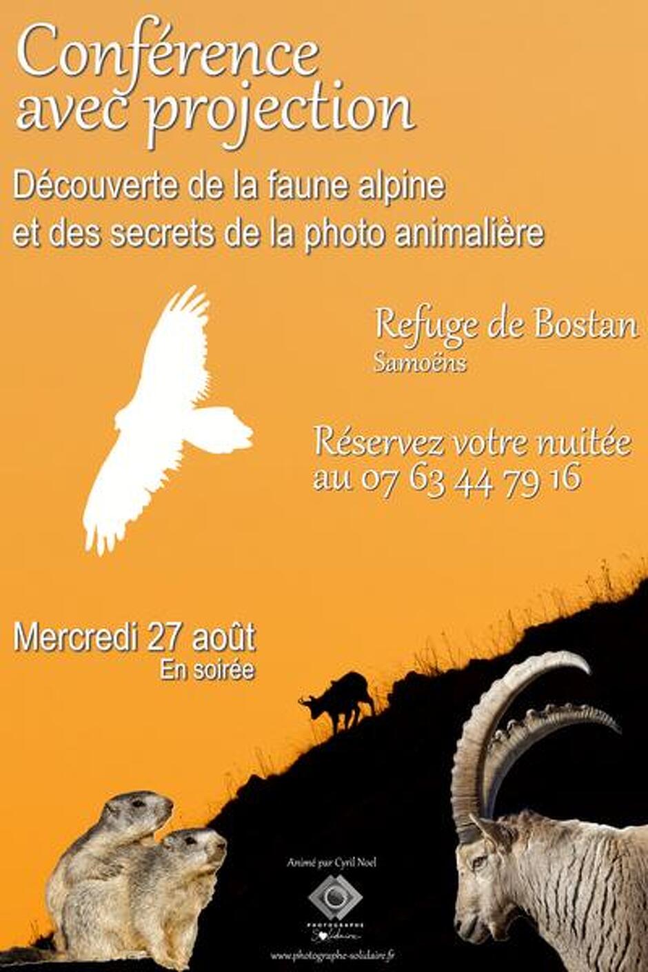 © Screening in a refuge: nature, mountains and the secrets of wildlife photography ️_Samoëns - Cyril Noel - Photographe Solidaire