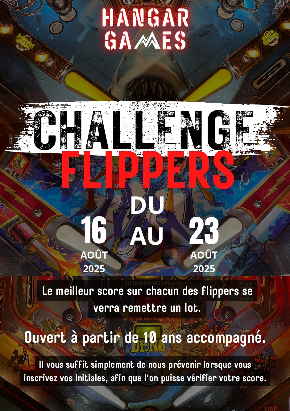 Challenge flippers au Hangar Games_Les Carroz-d'Arâches