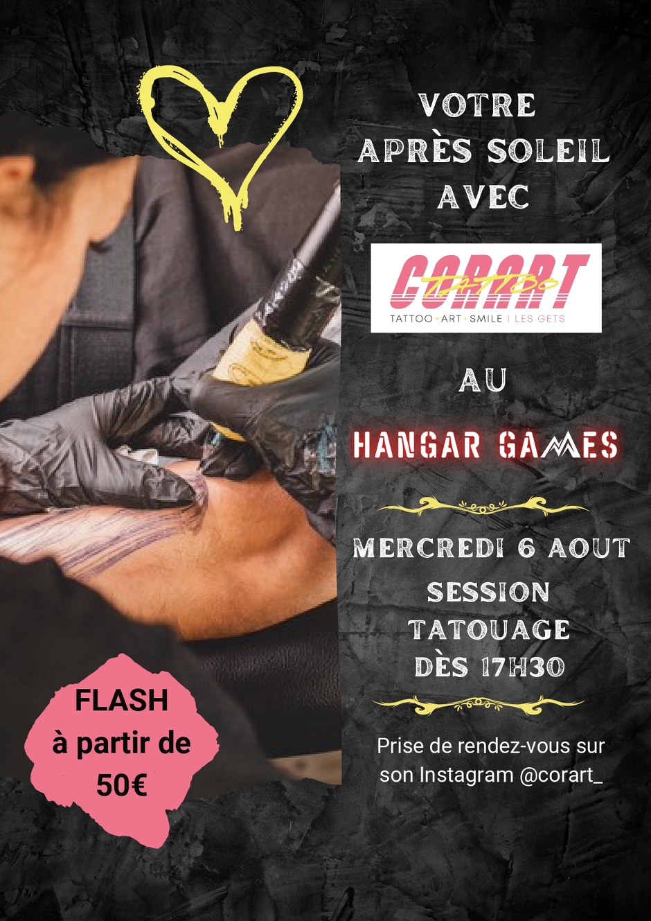 Soirée tatouage par "CORART"_Les Carroz-d'Arâches