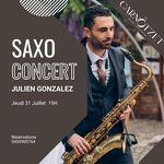 Julien Gonzalez - Saxophoniste en concert au Carnotzet_Les Carroz-d'Arâches