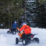 © Loodsen van quad op ijs_Flaine - OT Flaine - C.Genard