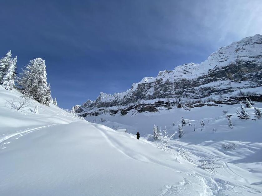 © Snowshoe itinerary: Col de Bostan (unmarked) - OT Samoens - mathilda Manzi