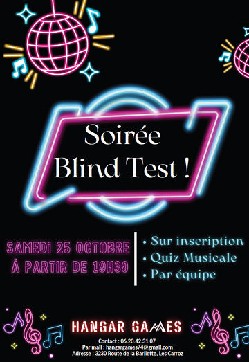 Soirée Blind test au Hangar Games_Les Carroz-d'Arâches