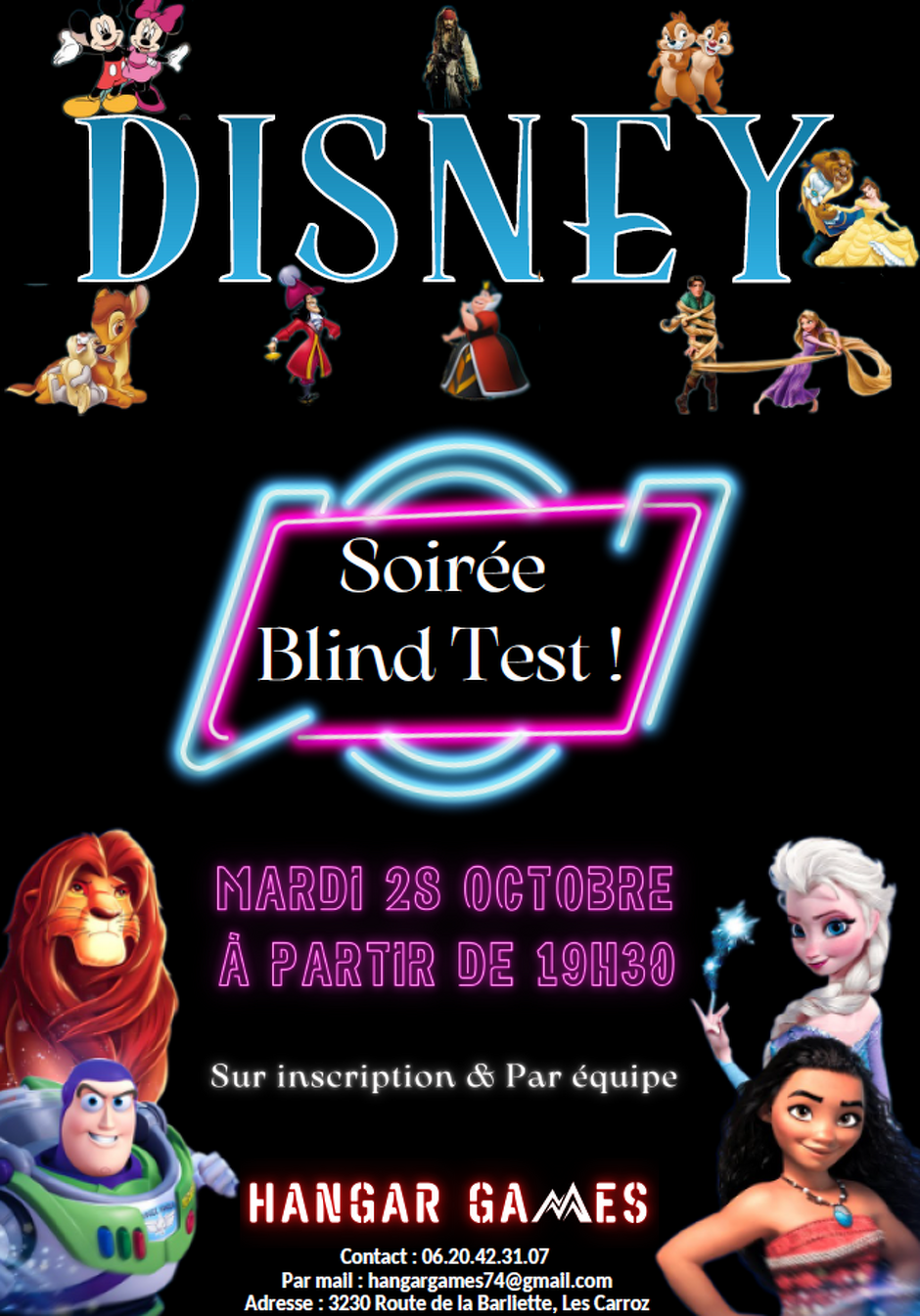 Soirée Blind test au Hangar Games_Les Carroz-d'Arâches