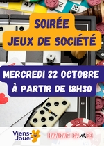 Soirée jeux de société au Hangar Games