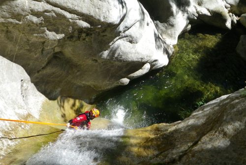 Canyoning with the Bureau des Guides