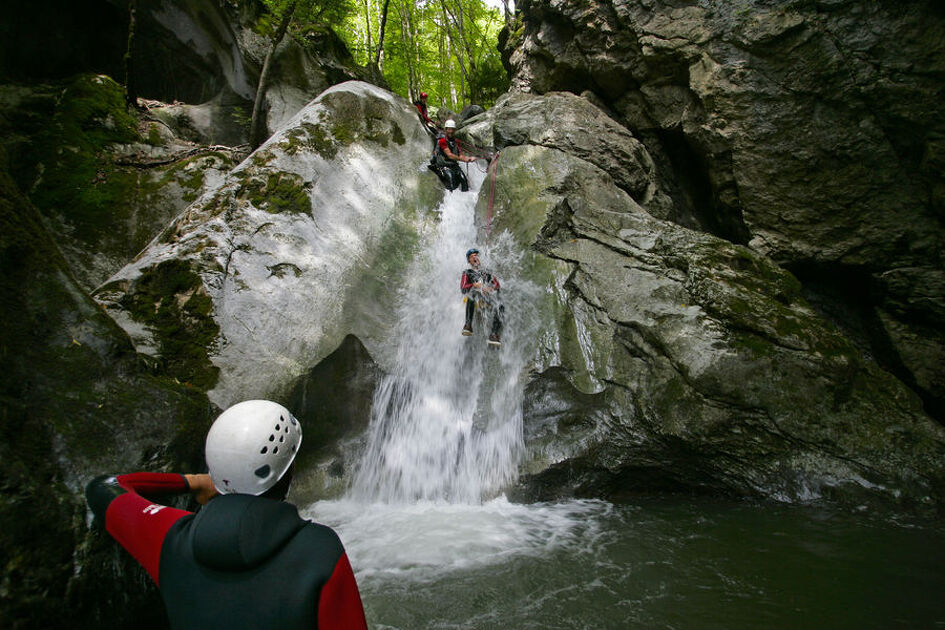 White-water canyoning