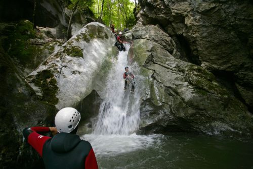 Sortie canyoning au canyon de Balme - Montagne Activités