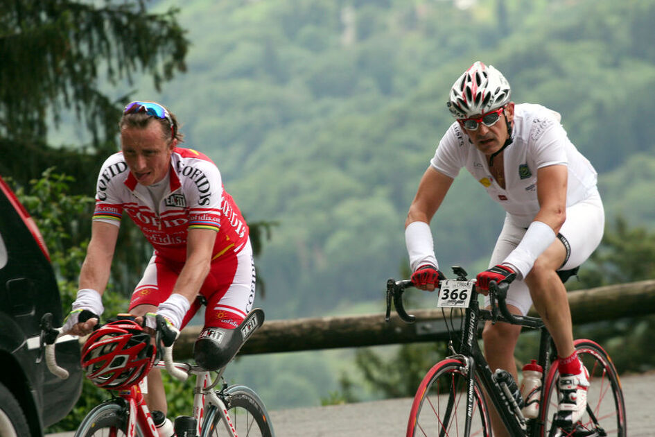 Cycling from Les Carroz to Flaine