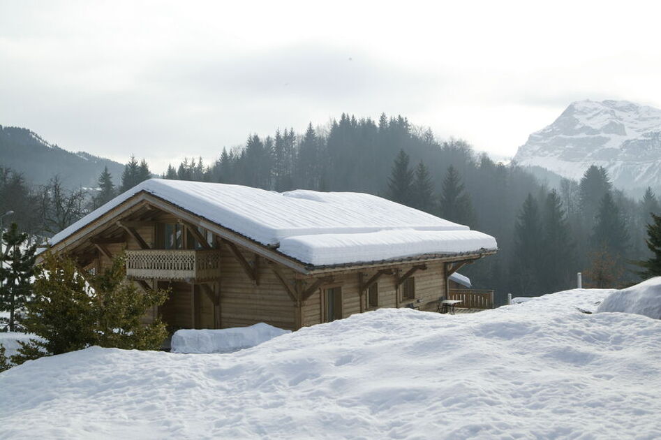 © Le chalet en hiver - Roux