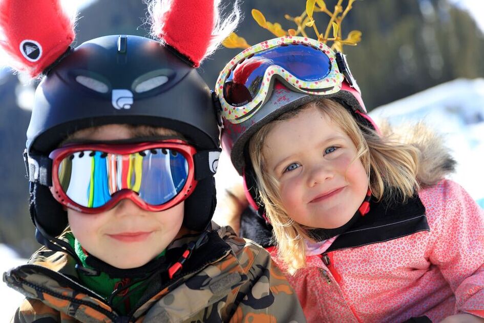 Enfants à la neige