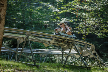 © Luge sur rail des Carroz - @Sylvain Cochard